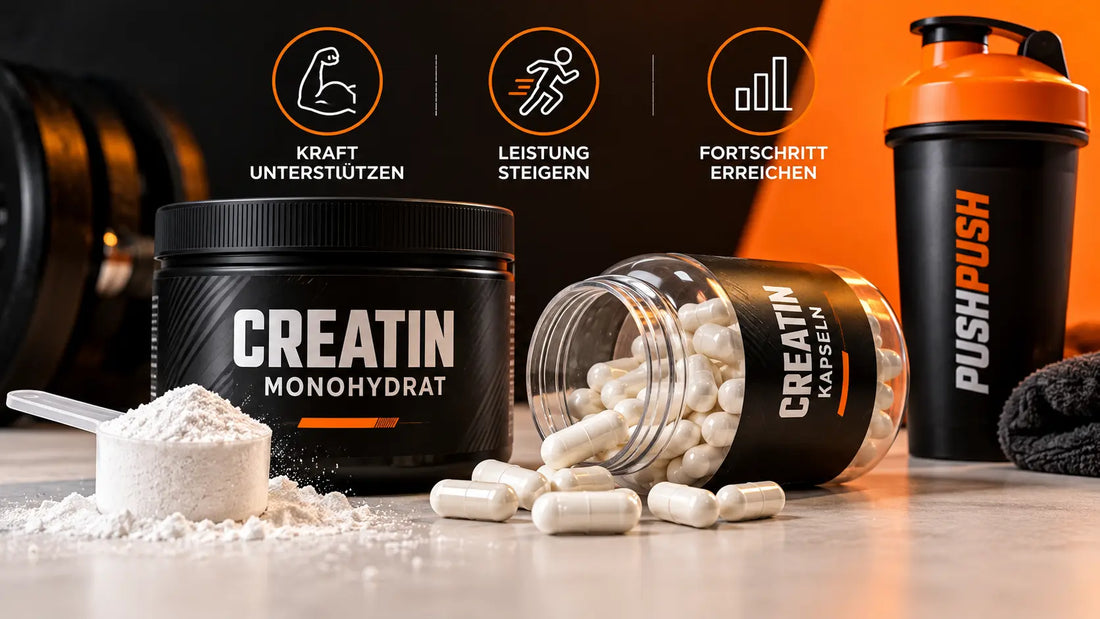 Kreatin Monohydrat Pulver und Kreatin Kapseln im Vergleich