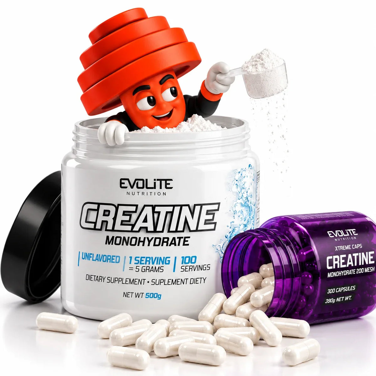 Kreatin für Muskelaufbau und Training – verschiedene Kreatin-Produkte bei PushPush