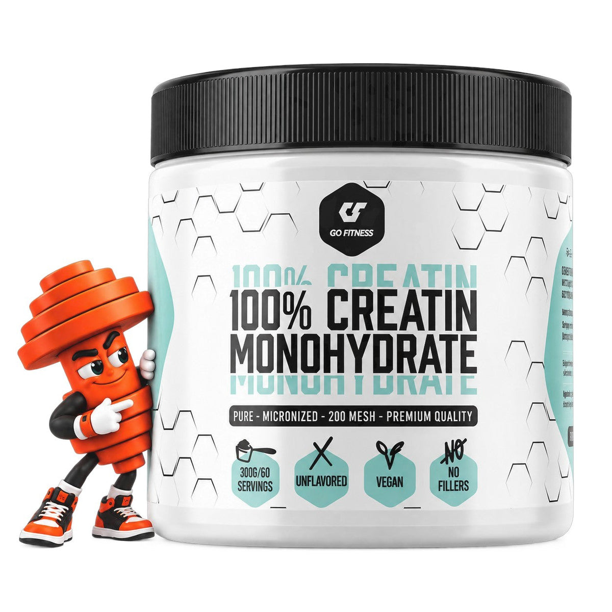 Kreatin Monohydrat Pulver für das Training – reines Kreatin bei PushPush