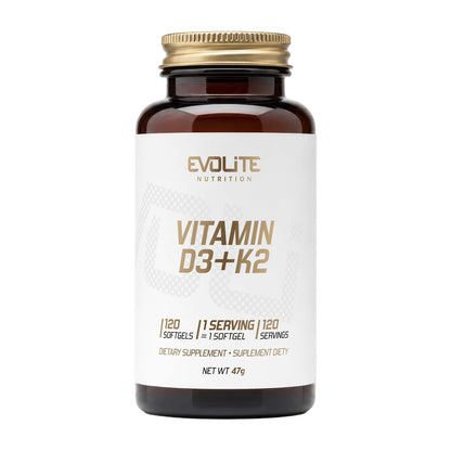 Evolite Nutrition Vitamin D3+K2 120 Caps