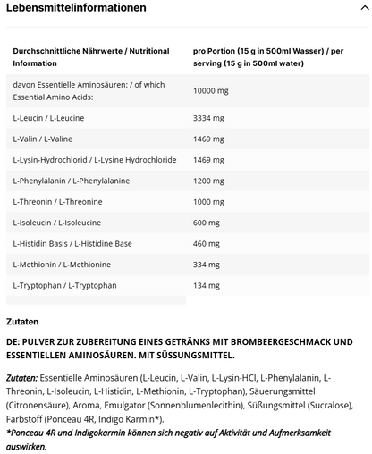 Inlead Nutrition Eaa 500g