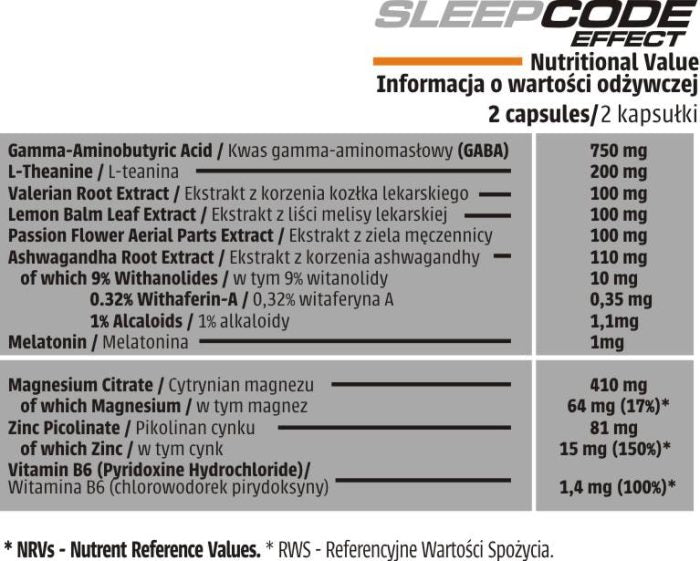 Human Code Sleep Code Effect 60caps
