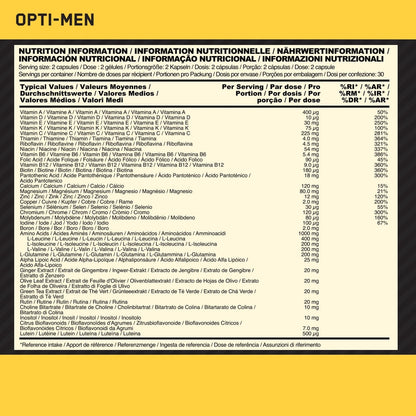 Optimum Nutrition Opti Men 90 Tabs