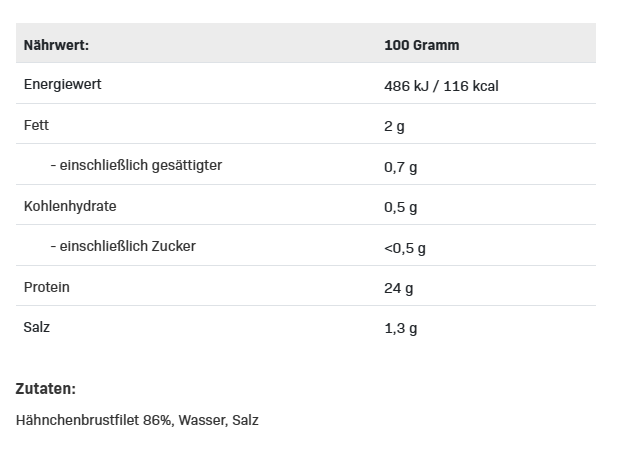 Allnutrition Fitmeal Hähnchenbrust in eigener Sauce 150g