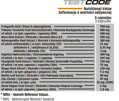 Human Code Test Code 90caps