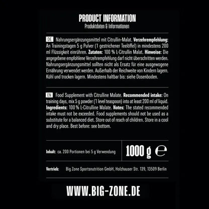 Big Zone L-Citrullin Malat 1000g