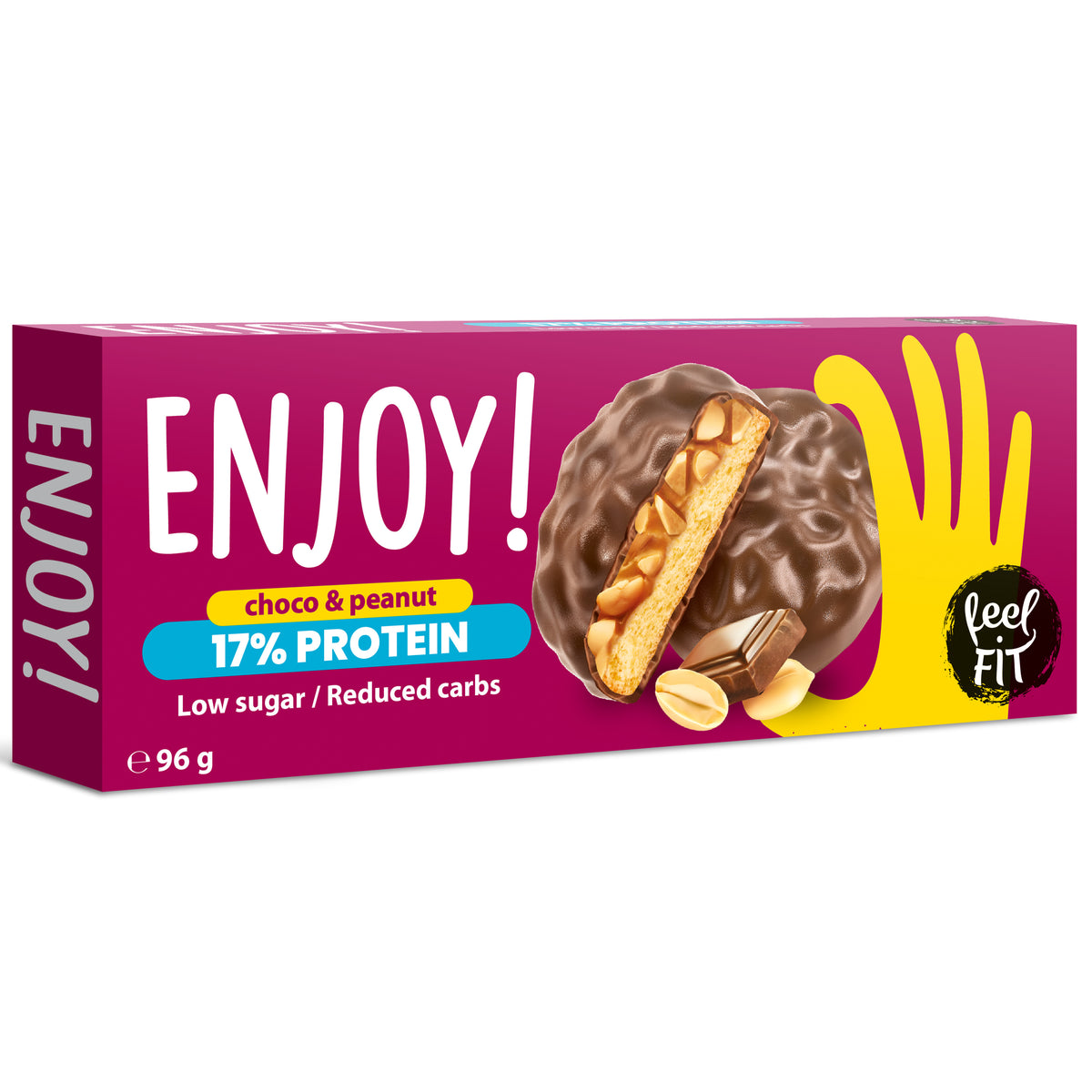 Feel Fit Enjoy! Protein Choco and Peanut Cookies 96g