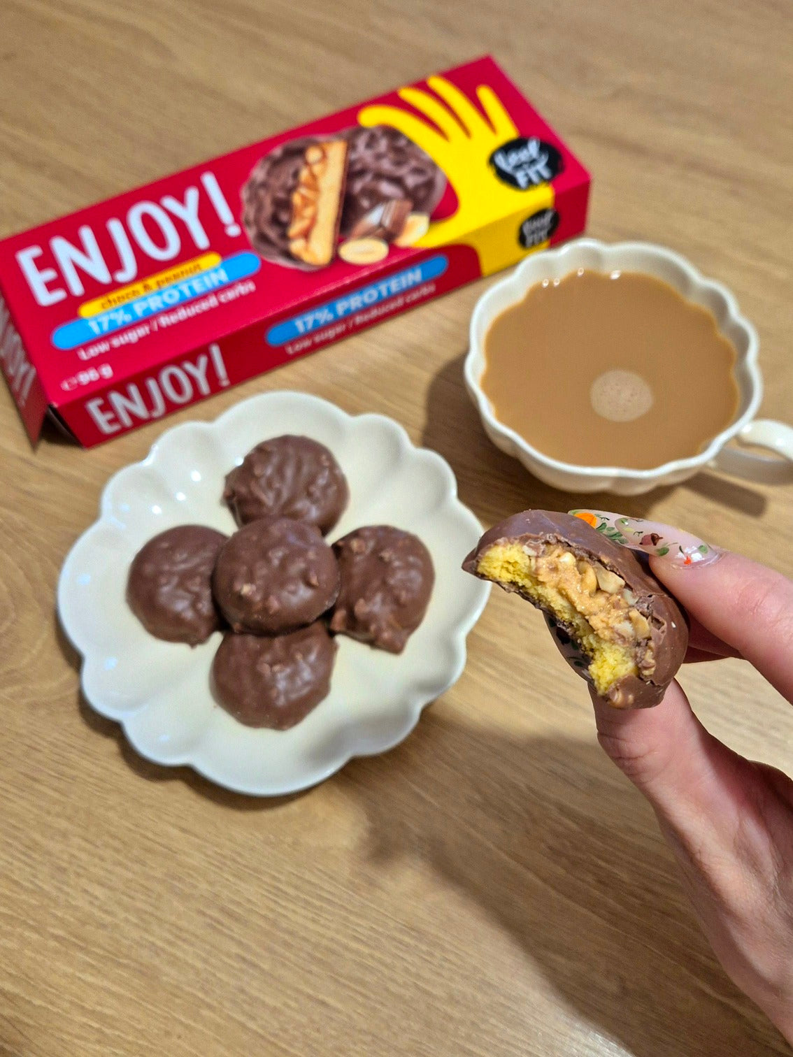 Feel Fit Enjoy! Protein Choco and Peanut Cookies 96g