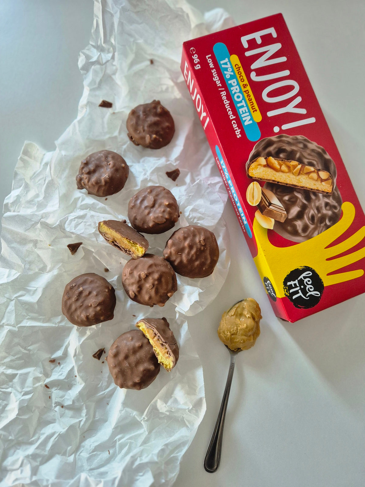 Feel Fit Enjoy! Protein Choco and Peanut Cookies 96g