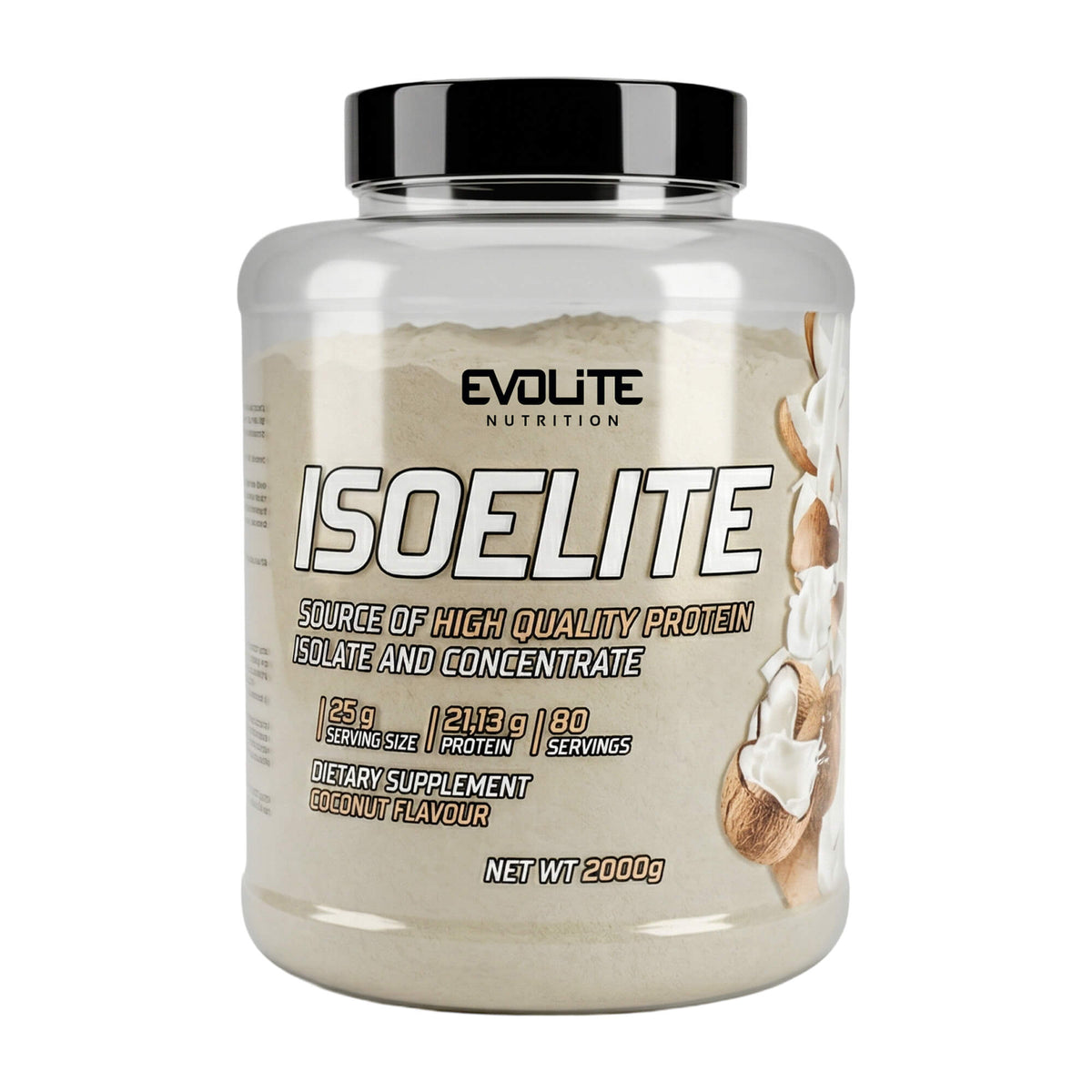 Evolite Nutrition Proteinpulver mit Kokosgeschmack