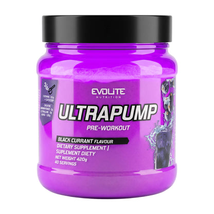 Evolite Nutrition Ultra Pump Pre-Workout Pulver Black Currant 420 g