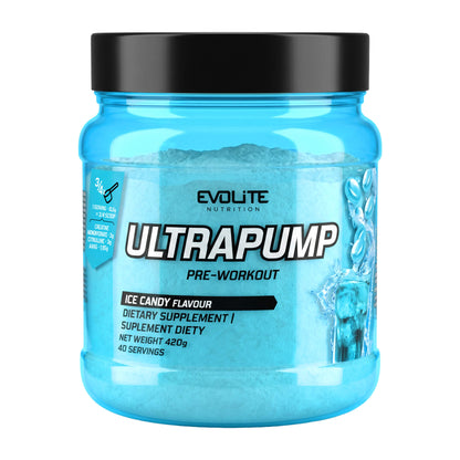 Evolite Nutrition Ultra Pump Pre-Workout Pulver Ice Candy 420 g