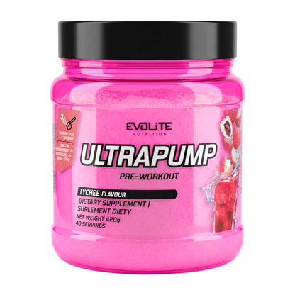 Evolite Nutrition Ultra Pump Pre-Workout Pulver Lychee 420 g