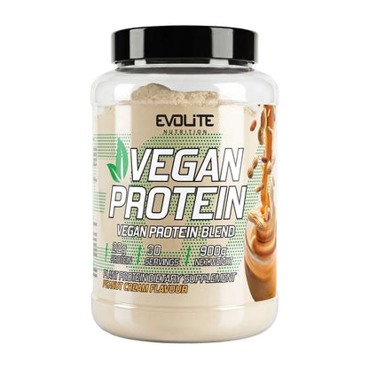 Evolite Nutrition Proteinpulver auf Pflanzenbasis mit Peanut Cream Geschmack