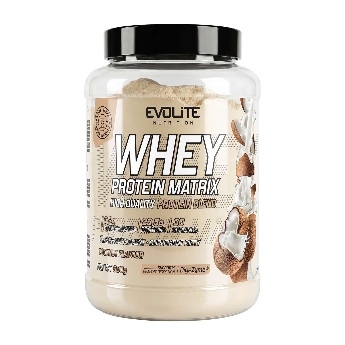 Evolite Whey Protein Matrix 900g Coconut