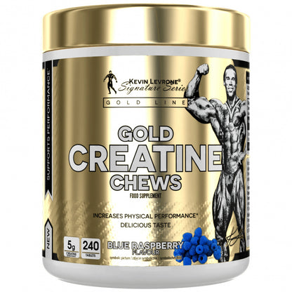 Kevin Levrone Gold Creatine Chews 240 Kautabletten in der Geschmacksrichtung Blue Raspberry