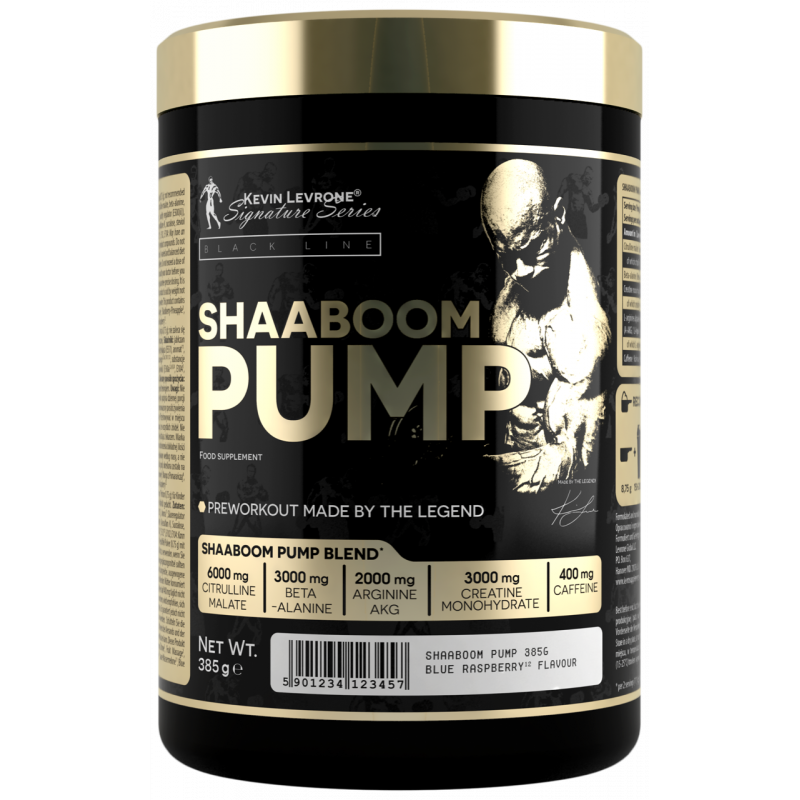 Kevin Levrone SHAABOOM Pump Inhaltsstoffe mit Citrullin, Beta-Alanin und Koffein