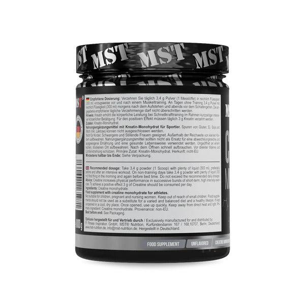 MST Nutrition Creatine Monohydrate Pulver in geschmacksneutraler Ausführung