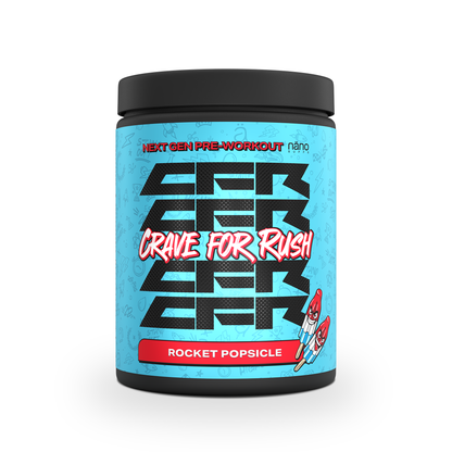 Zubereitung des Nano Supps CFR Pre-Workout Pulvers in verschiedenen fruchtigen Geschmacksrichtungen