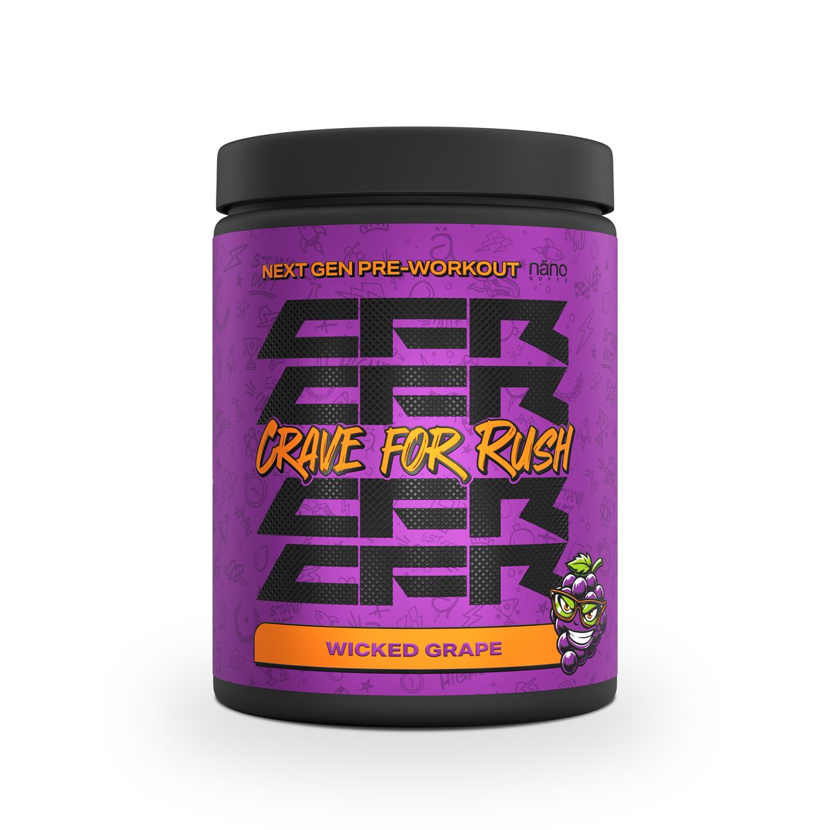 Nährwerttabelle des Nano Supps CFR Pre-Workouts mit Citrullin, Koffein und Zynamite