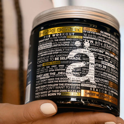 Nano Supps Hype Beast 320 g Zubereitung mit 10,6 g Pulver vor dem Training