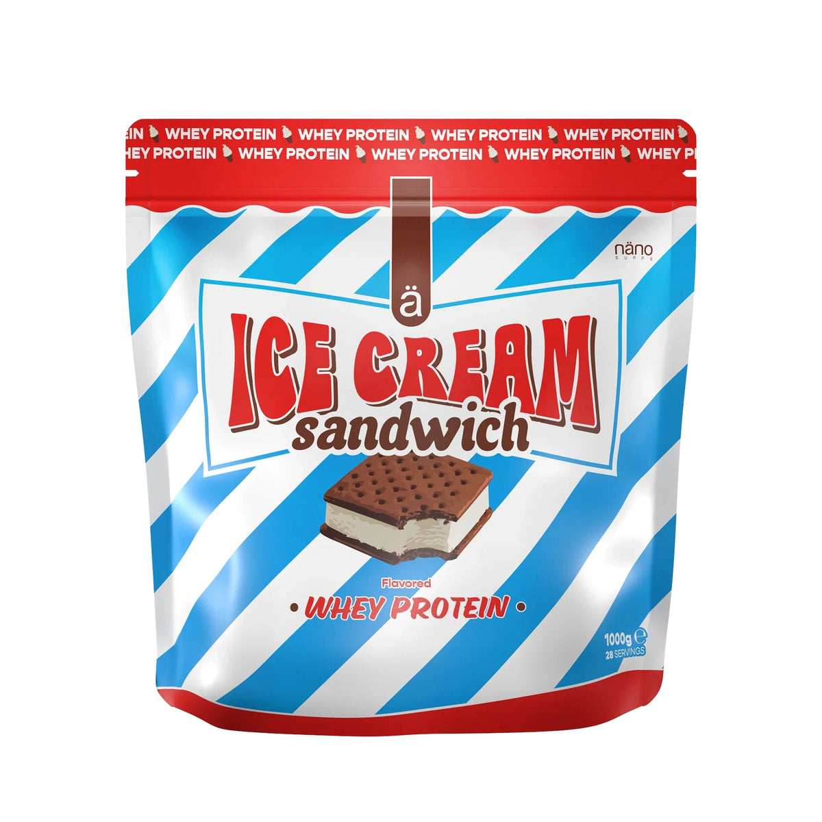 Whey Shake mit Ice Cream Sandwich Geschmack