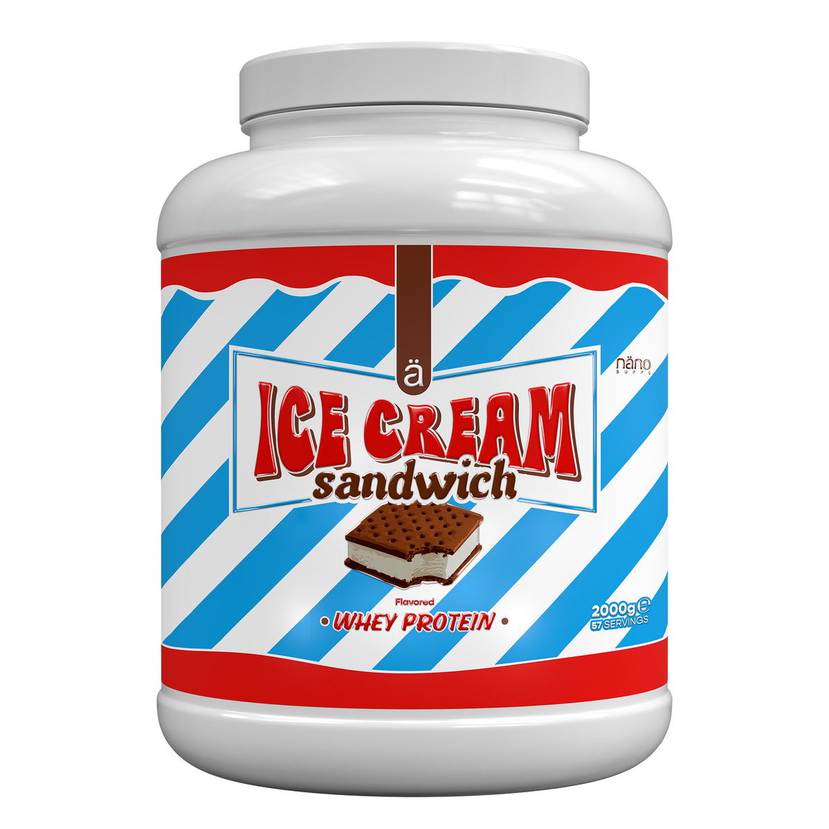 Proteinshake mit Ice Cream Sandwich Geschmack von Nano Supps