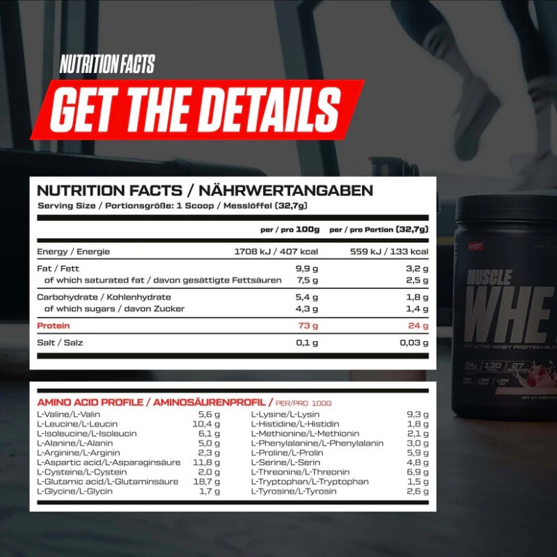 Vast Muscle Whey Protein 2kg mit Milk Chocolate Geschmack