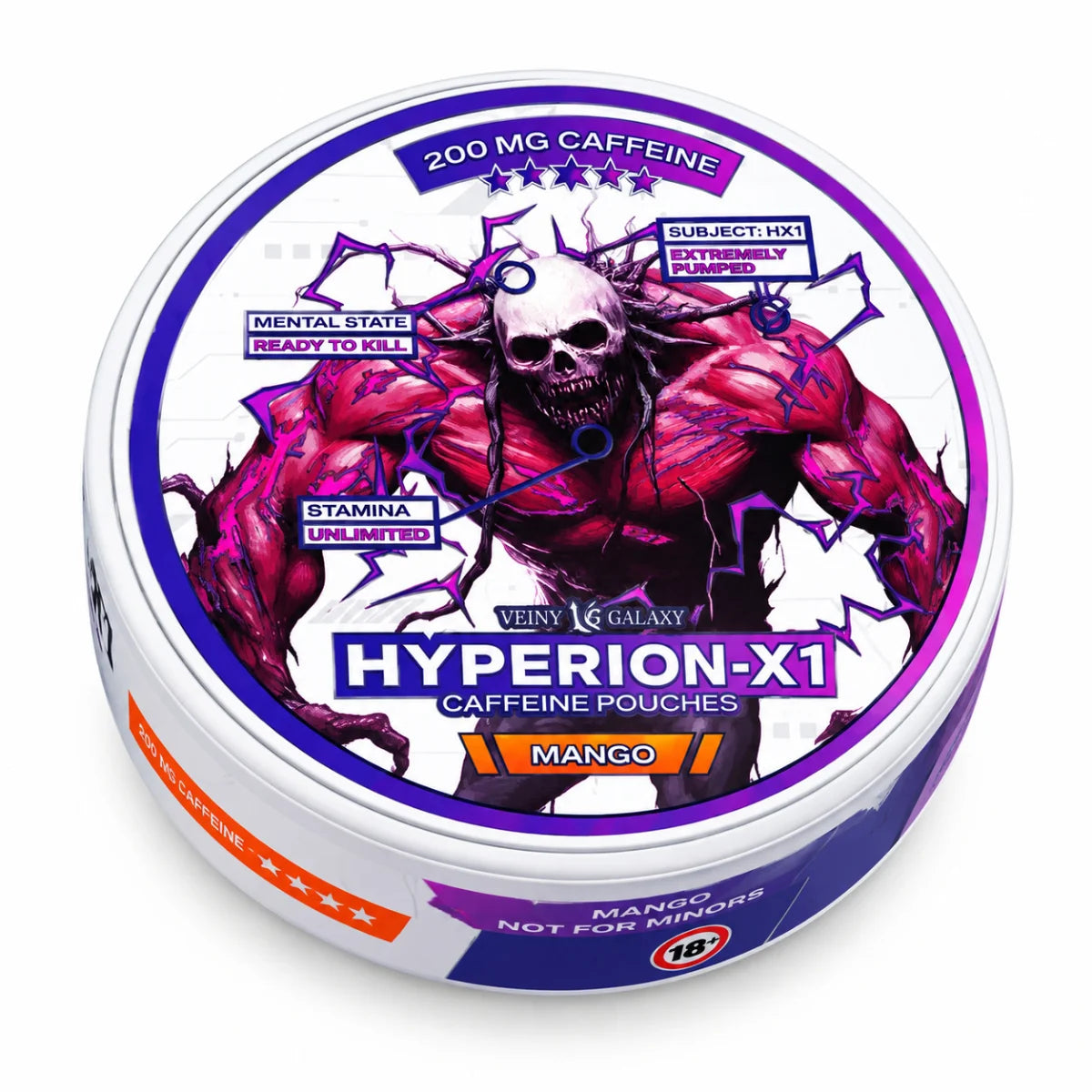 Dose Veiny Galaxy Hyperion X1 Koffein Pouches Mango