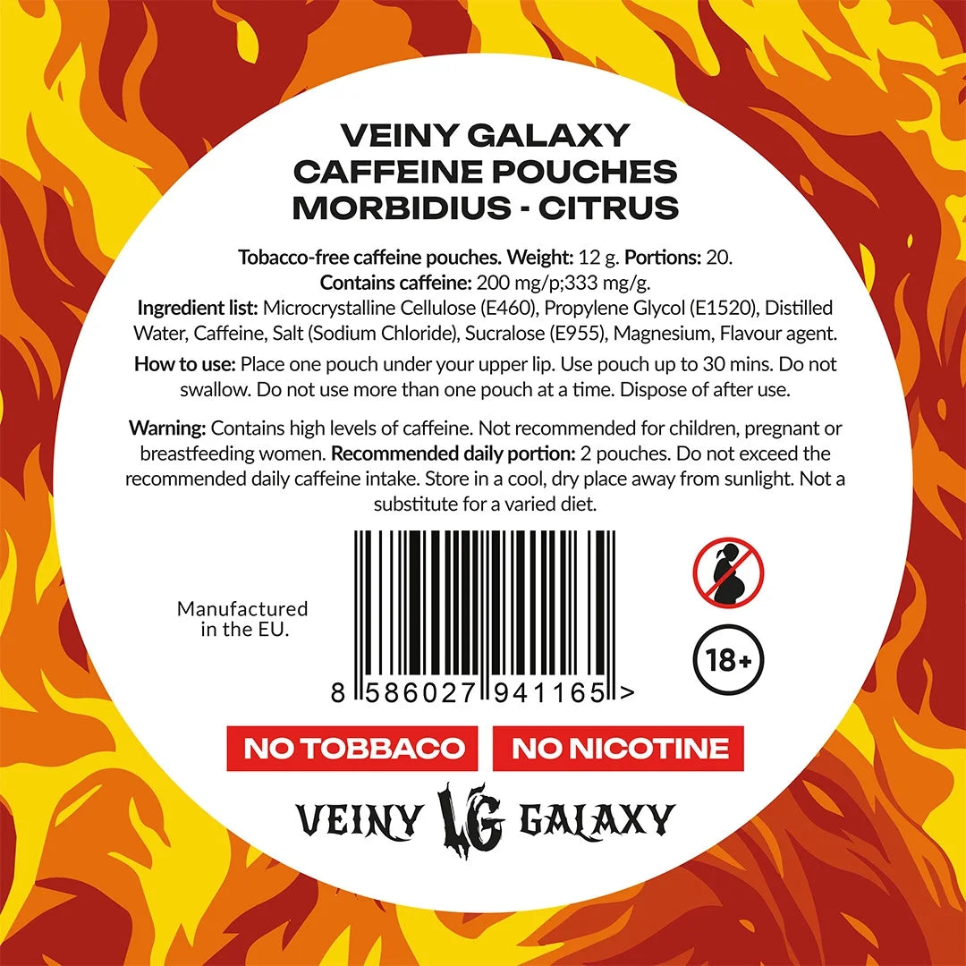 Veiny Galaxy Morbidius Pouches in den Sorten Bubblegum und Citrus